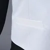 Fashion Suit Vest for Wedding Tuxedo Suits Men's White Black One Piece Formal Waistcoat Party Stage Performance Suit Vest 5