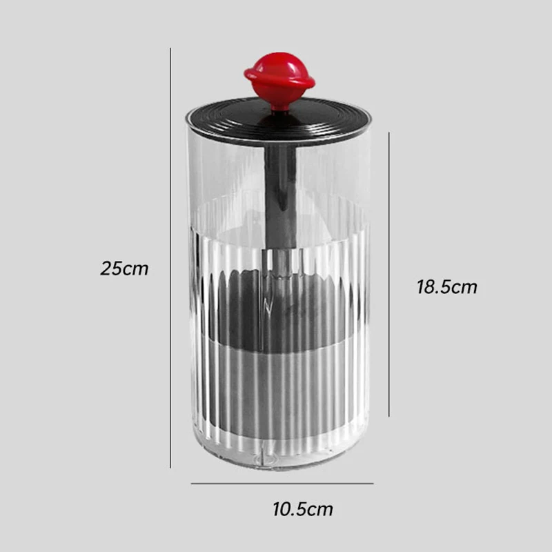 1pc Cosmetic Storage Box Lipstick Container﻿ Automatic Lifting Makeup Brushes Holder With Lid Dustproof Makeup Organizer 6