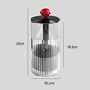 1pc Cosmetic Storage Box Lipstick Container﻿ Automatic Lifting Makeup Brushes Holder With Lid Dustproof Makeup Organizer 6