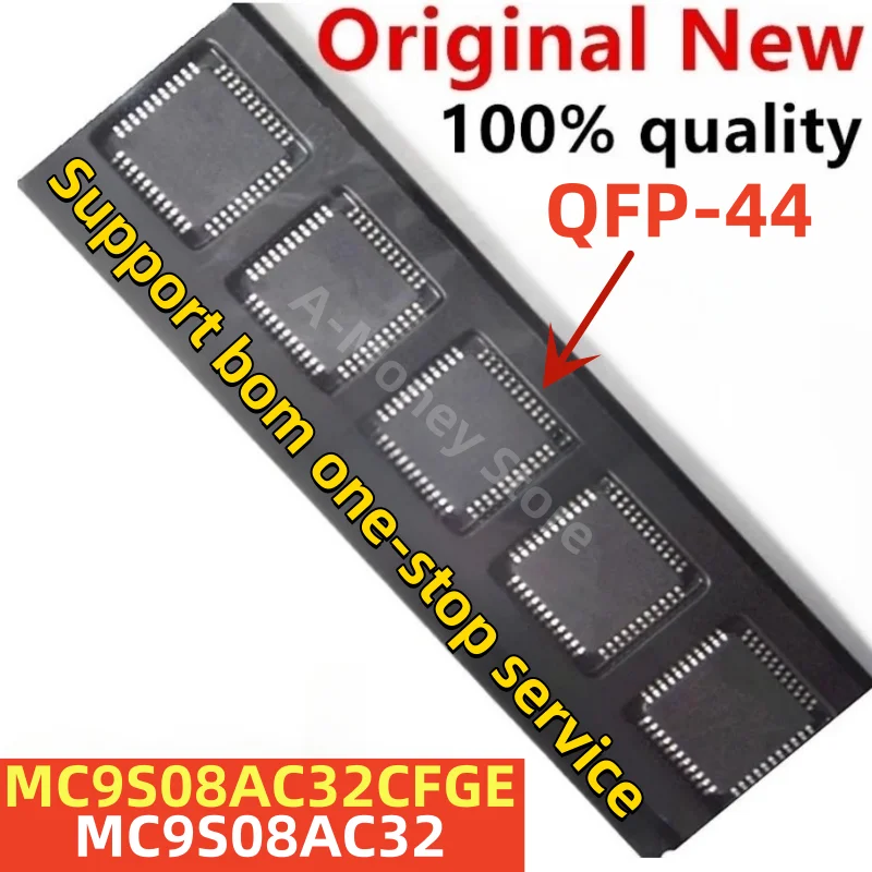 

(5-10pcs)MC9S08AC32 MC9S08AC32CFGE QFP-44