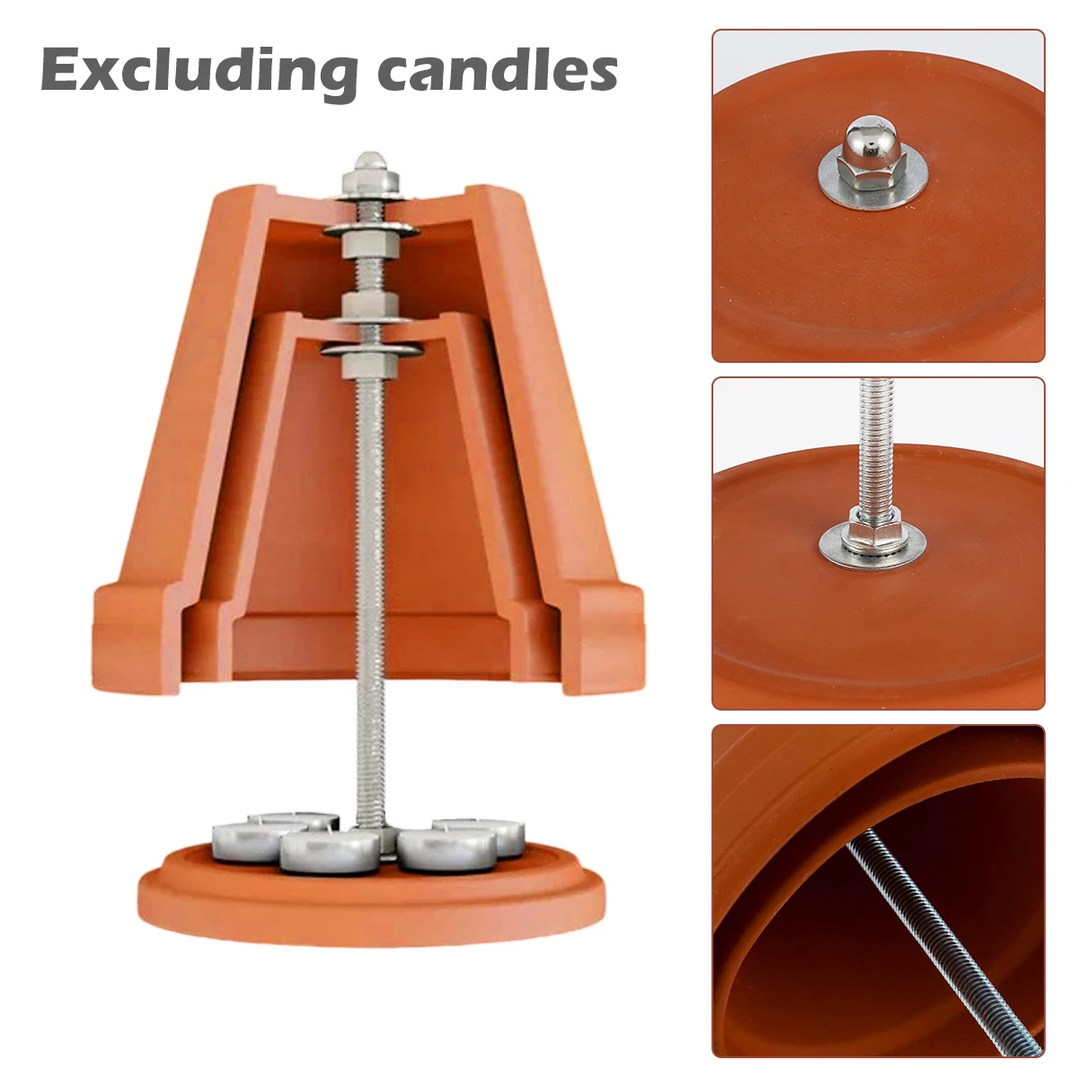 Tea Light Oven for up to 5 Tea Lights Double-layered Light Candle Heater Decorative Ceramic Stove Fireplace Teapot Warmer Tea light oven