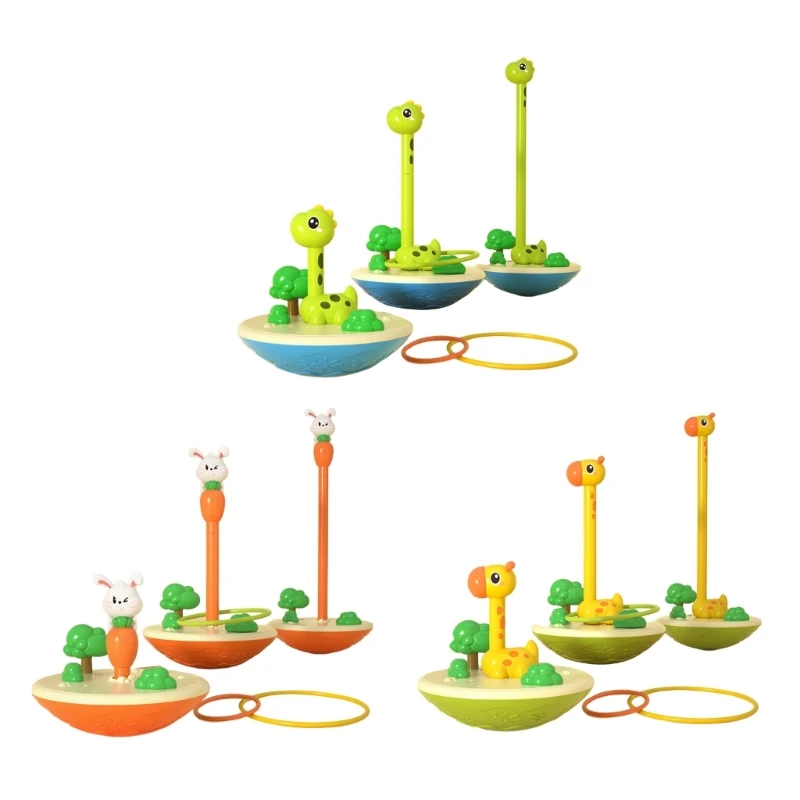 

Colorful Rings Tossing Game Set Fun Toy for Kids & Adults Outdoor Game Set