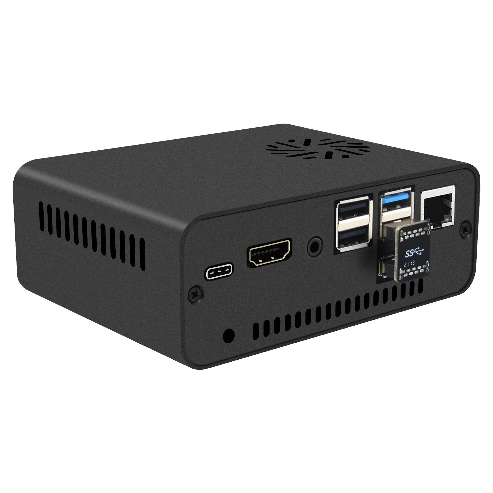 Geekworm-ラズベリーパイ用のnaspi-liteケース,2.5インチ,SATA HDD 