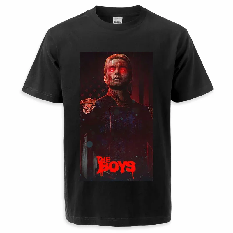 

Men Tv Show Print Pure Cotton Soft T-shirt Summer Man Round Neck Harajuku Y2k Animation Tees for Male High Quality Tops XS-3XL