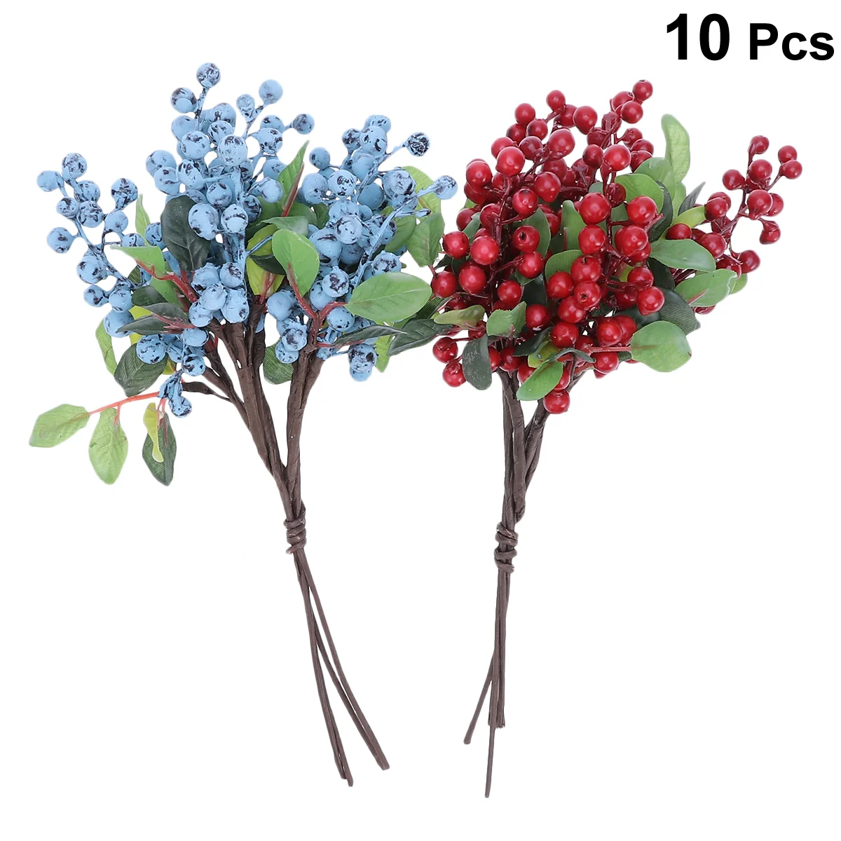 

Berry Berries Artificial Stems Artificial Branches Fake Blueberry Picks Branches Flower Holly Decor Red Faux Fruit Christmas