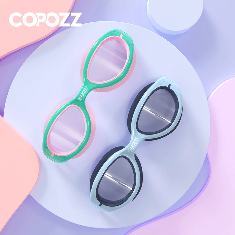 COPOZZ Kids Silicone Swimming Goggles Children Swim Pool Diving Water Sports Glasses Colorful Waterproof Anti Fog Eyewear 3