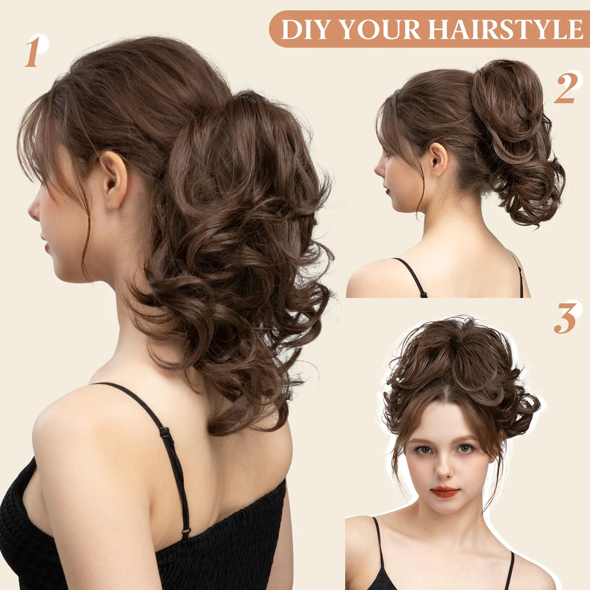 Premium Synthetic Claw Clip-In Ponytail Hairpiece - Blonde