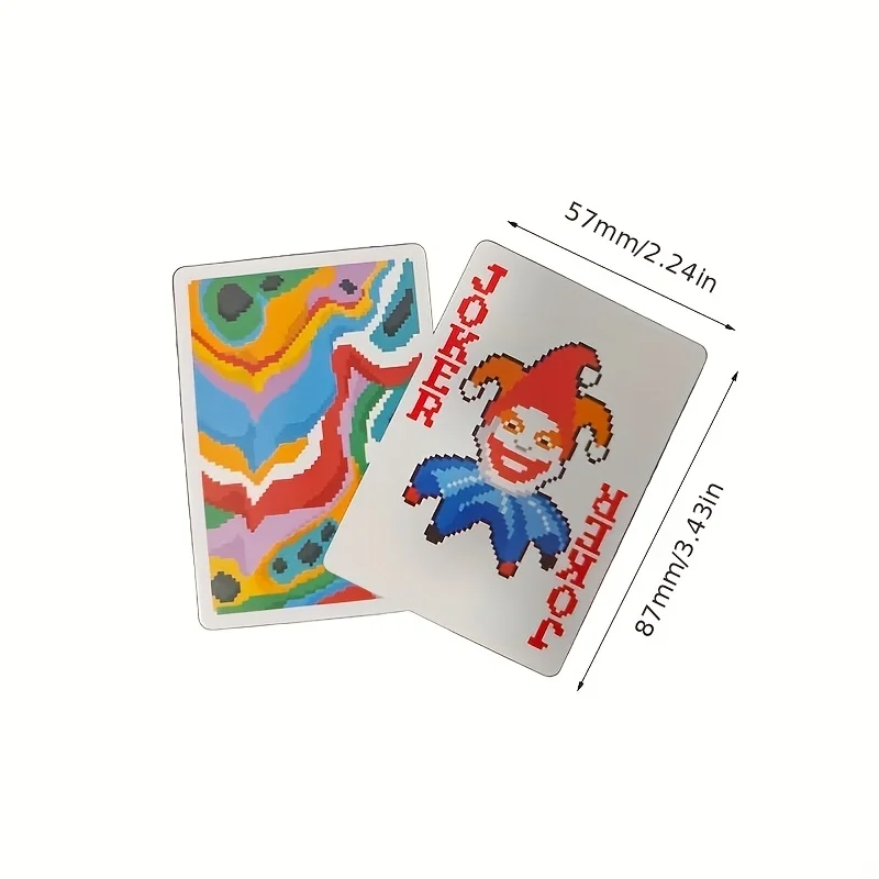 54개의 Clown 카드 놀이는 Mahjo와 같은 특별한 게임 카드 및 파티 엔터테인먼트 카드 놀이에 적합합니다.