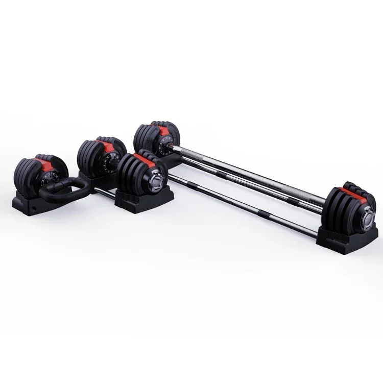 Coppia Di Manubri Fitness Con Pesi Liberi Da 18Kg/19Kg Set Di Manubri/Bilancieri Regolabili/Kettlebell