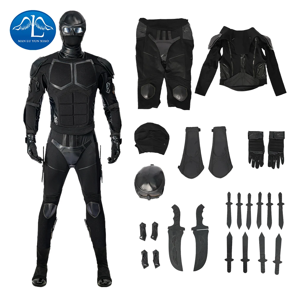 

Manlyunxiao The Boys Season3 Dark Cosplay Custome Adult Role Play Black Bodysuit Halloween Costume