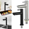 Stainless Steel Single Cold Water Sink Faucet Single Handle Bathroom Counter Basin Faucet Basin Sink Tap for Bathroom Kitchen 6