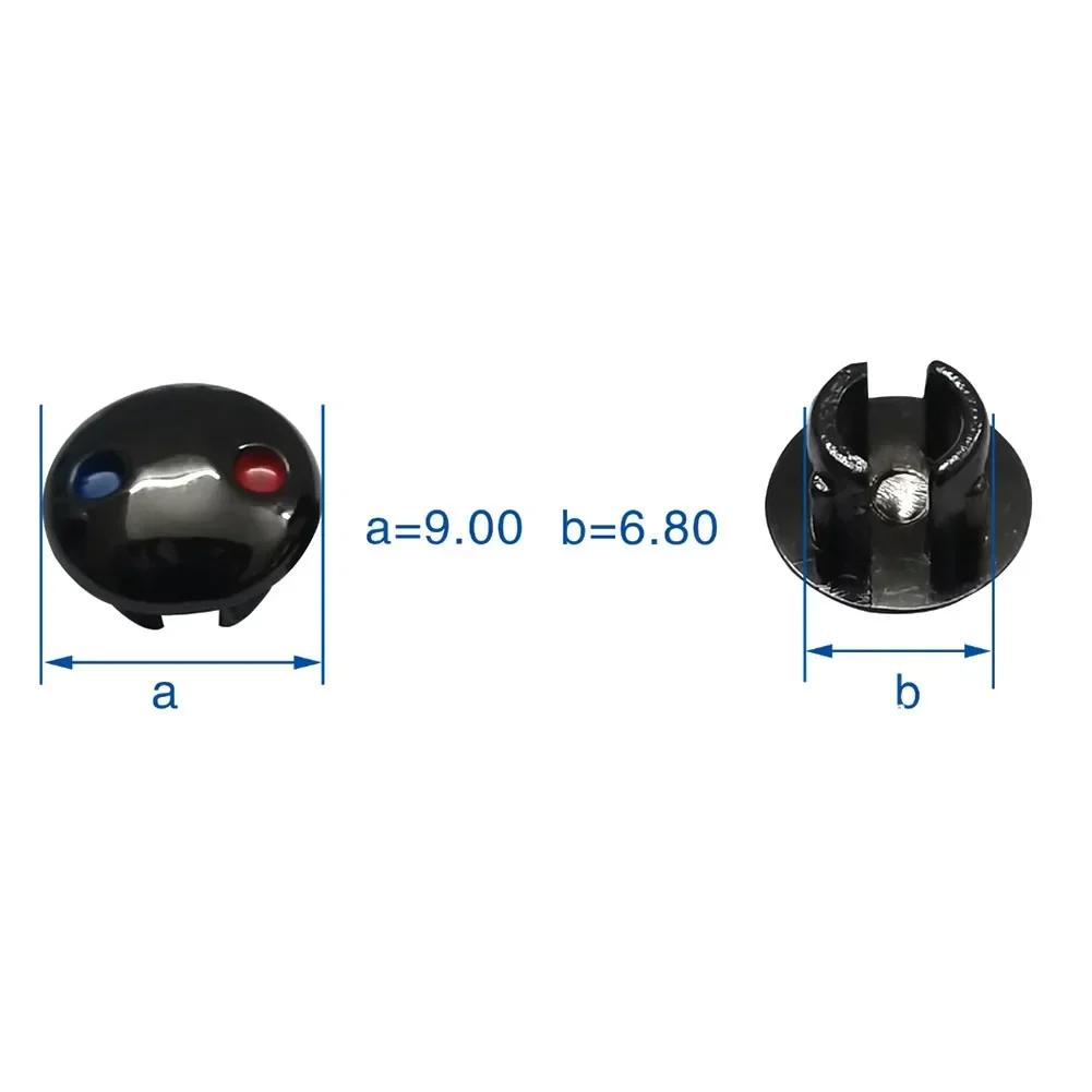 10pcs Water Tap Plastic Decoration Cover Hot And Cold Water Sign faucet accessories faucet handle label With Red And Blue Label Faucet Handle Cover Switch Cap