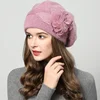 2024 New Autumn and Winter Korean Edition Fashion Versatile Rabbit Hair Knitted Wool Hat for Women Thickened and Plushed Warm Ea 3