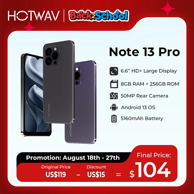 HOTWAV Note 13 Pro 8GB/256GB　SIMフリー Note13Pro-product-4-574714.jpg