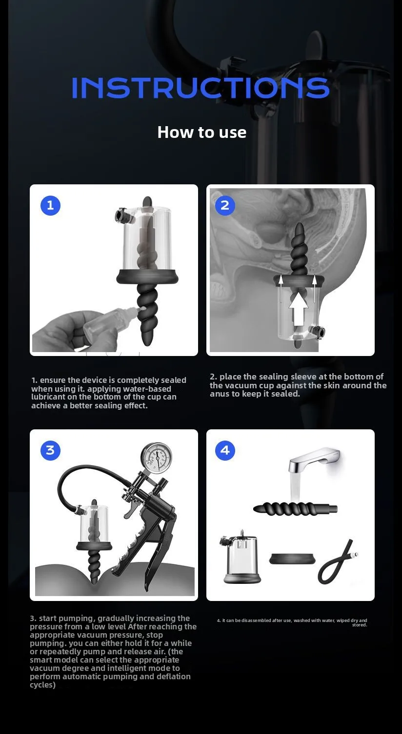 Comrade Sm Vacuum Negative Pressure Anal Stripper Anal Stopper Toy_voghion.com