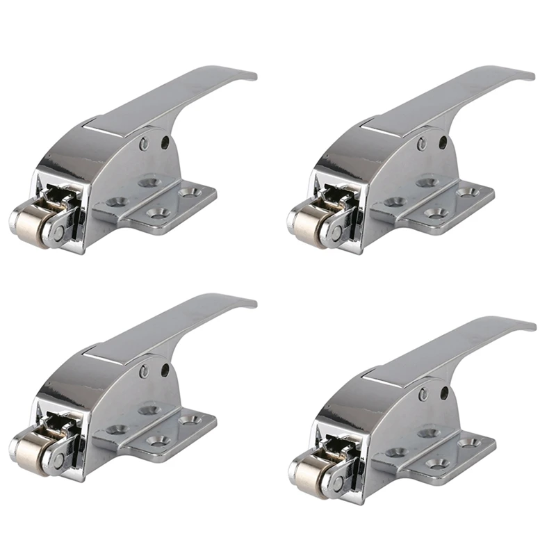 

4X Stainless Steel Spring Loaded Walk In Freezer Cooler Door Handle Latch
