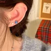Premium Sense Blue Earrings Love Butterfly Cochlear Stud Sleep Free Ear Bone Stud Metal Simple Earrings 4