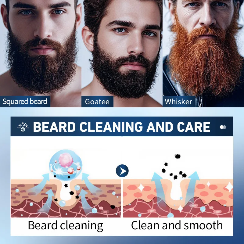 Men's Beard Cleaning Soap SADOER Beard Cleaning Men's Handmade Soap