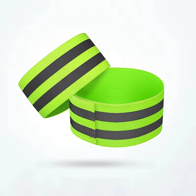 1 PC Cycling Reflective Strips Outdoor Running Warning Wristband Safety Armband Bicycle Bind Pants Hand Leg Strap Sports Tape