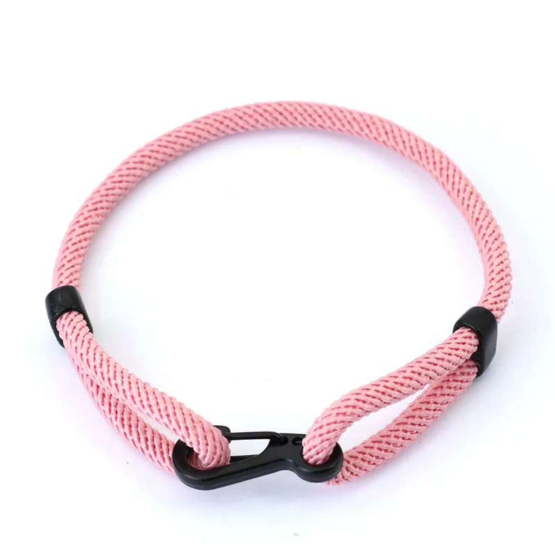 Adjustable Black Rope Unisex Bracelet for Outdoor Adventure