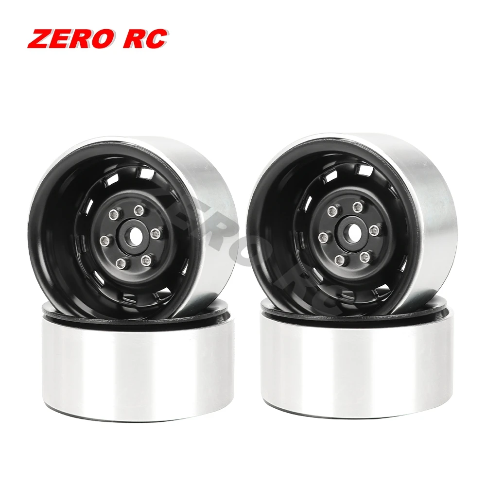 1/10 RC Crawler Metal Beadlock Wheel Hub Rim Deep Dish 1.9" for Axial SCX10 II III 90046 MST RGT YIKONG Traxxas TRX4 RC4WD D90