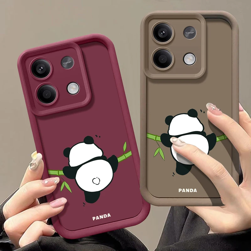 Adorable Panda Printed Soft TPU Phone Case