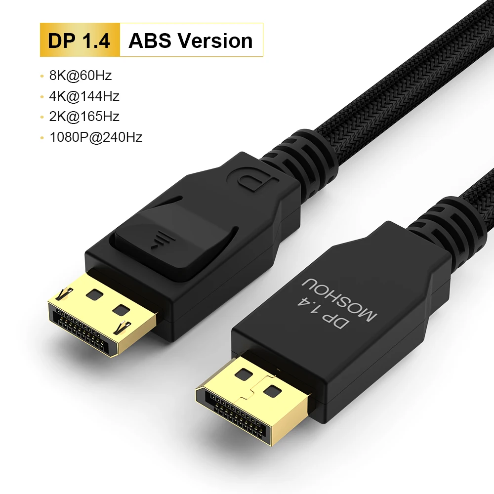 16K Displayport DP2.1 Cable Display Port 2.1 Computer Monitor cable  77.4Gbps Bandwidth 16K@60Hz 8K 4K HDR Video Audio Cable VESA - AliExpress