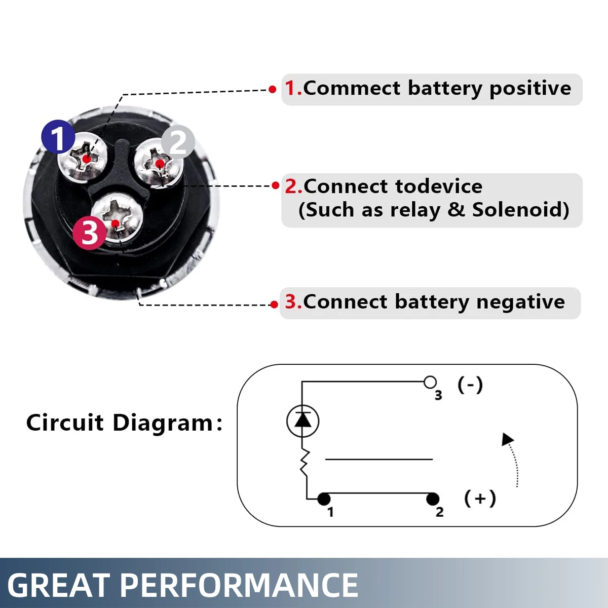Car Start Button 50A Multi-Functional Start Push Button Switch Vehicle Car Engine Start Button Ignition Switch DC 12V 24V Momentary