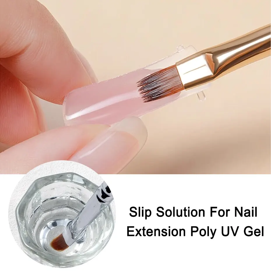 35ml Nail Liquid Slip Solution for Poly Nail Extension Gel Quick UV Builder Acrylic Gel Polish Degreaser Cleanser 3