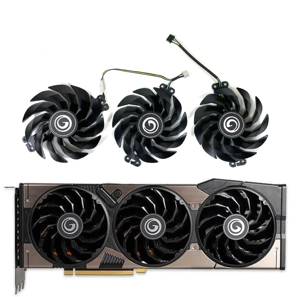 

95MM 4PIN New GPU Fan TH9215S2H-PDB02 for GALAXY / KFA2 RTX 3090, 3080Ti, 3080, 3070Ti, 3070, 3060 Graphics Card Cooling Fan