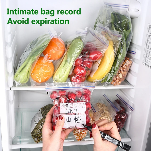 Bolsa de mantenimiento de alimentos frescos para refrigerador, sellada,  transparente, para el hogar, de alimentos de frutas y verduras para  congelación, bolsa ziplock engrosada especial - AliExpress