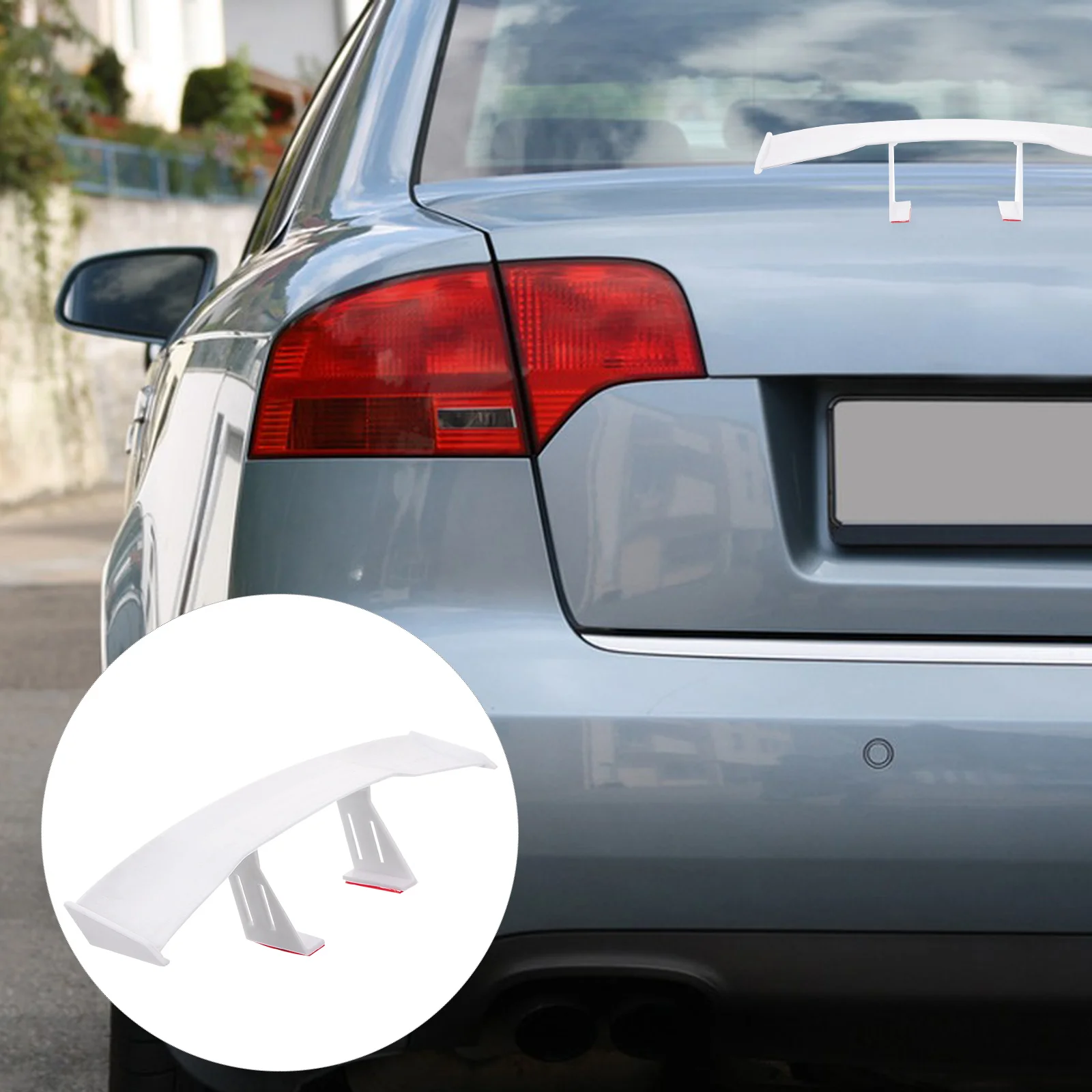 Automobile Tail White Tiny Spoiler Car Wing Universal Color Small Rear Drive Safe