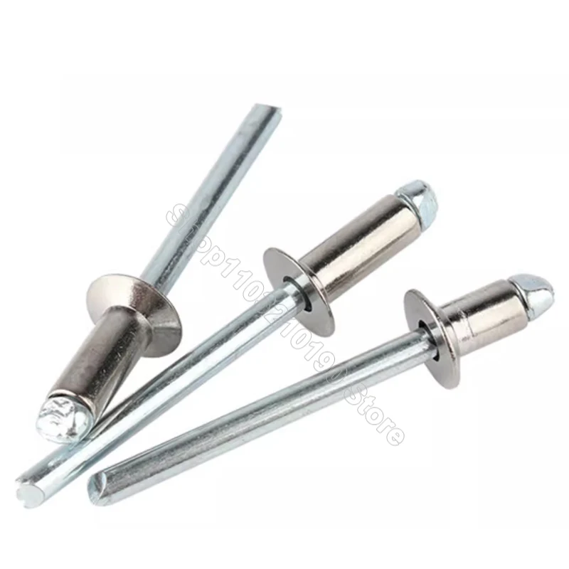 Rivets and Fasteners Rivets and Screws 5-50Pcs 304 Stainless Steel M3 M3.2 M4 M5 Flat Countersunk Head Blind Rivets Shank Mandrel Exhaust Pull Nail