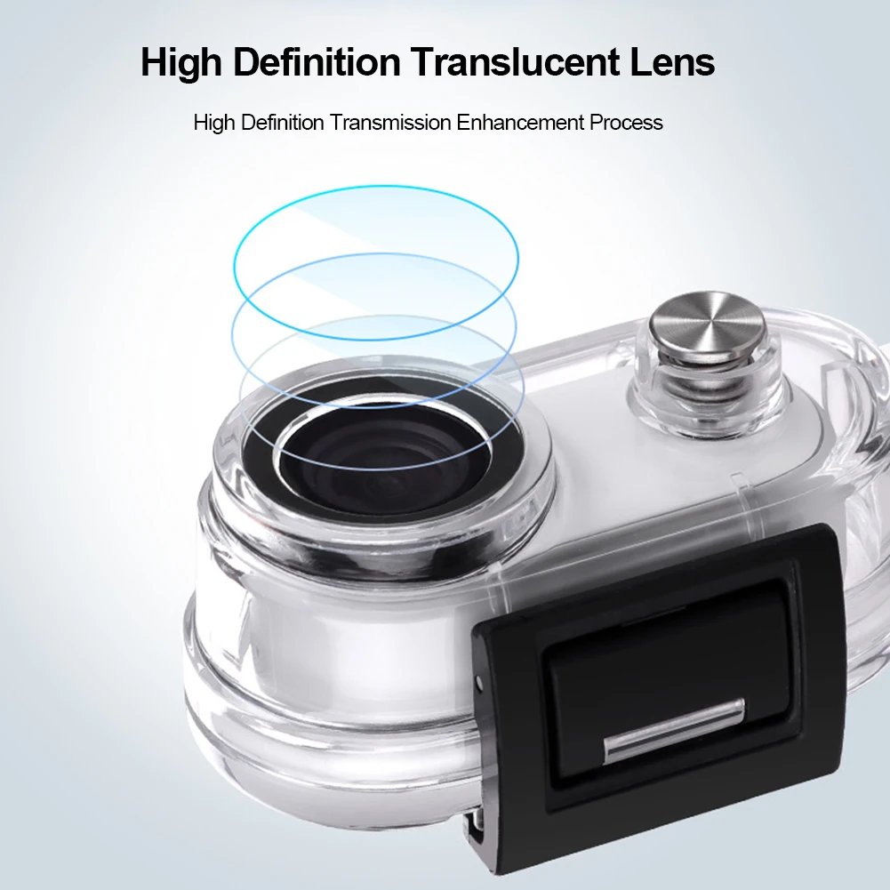 카메라 보호 케이스, 40m 방수 카메라 보호 하우징 케이스, 버클 디자인, Insta360 Go3 용 액션 카메라 액세서리