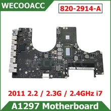 Ordenador portátil probado, placa lógica A1297, i7, 2,2 GHz, 2,3 GHz, 2,4 GHz, 820-2914-A, para Macbook Pro, 17 