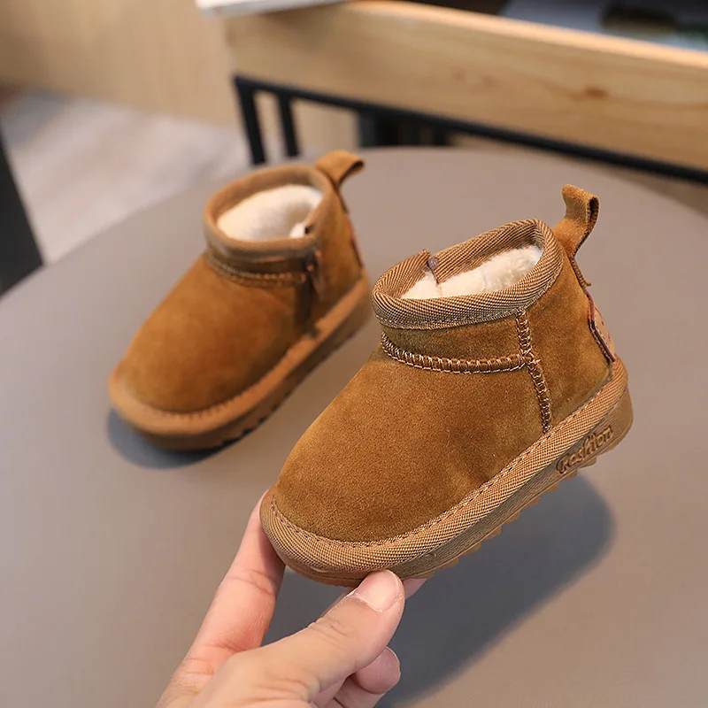 Baby Snow Boots Winter Infant Warm Fur Shoes Newborn Outwear First Walkers Classic Style Toddler Boy Girl Ankle Boots For Baby 4