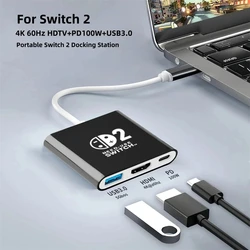 Universal 3 - in - 1 USB - C Docking Station with 4K HDMI and USB 3.0 Connectivity (Black and white)
