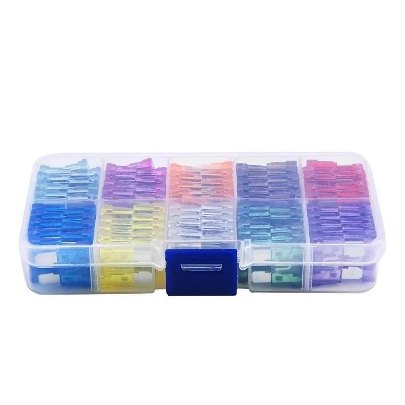 Car Fuses 100PCS 2A-35A Medium Car Fuses 10 Specifications Ignitor Headlight Air Conditioning Fuse Inserts Suitable For All Models