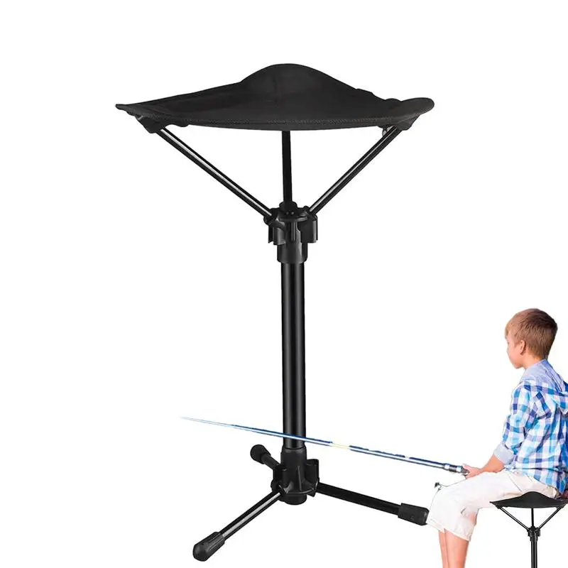 Portable Camping Chair Portable Camping Chair Stool Foldable For Outdoors Strong Load-Bearing Backpacking Stool With Three