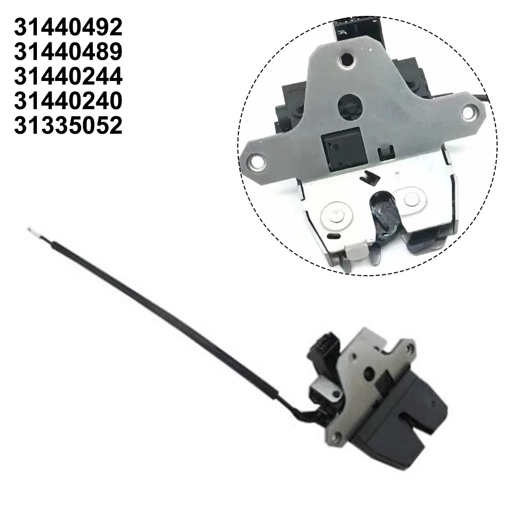 

Замок замка крышки багажника, 1 шт., аксессуары, черная крышка, детали замка, пластиковая и металлическая задняя замена, практичная