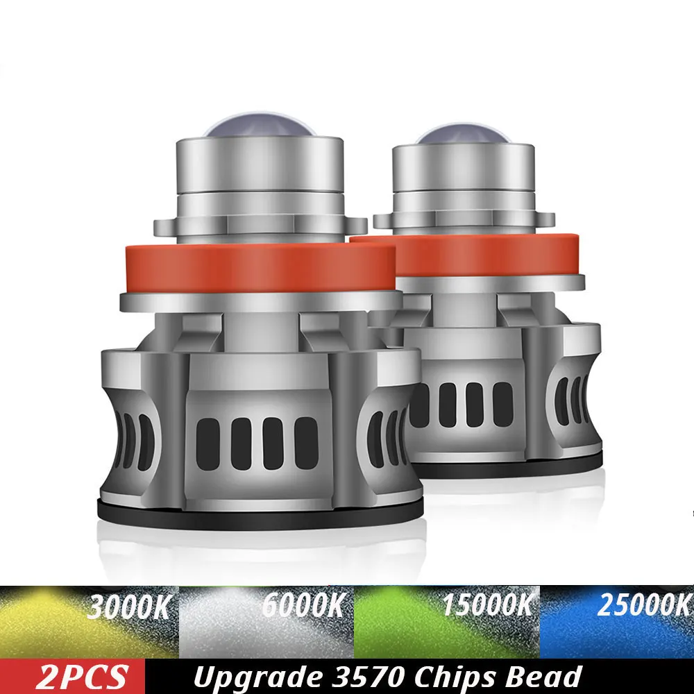 

2Pcs 9005 HB3 9006 HB4 H8 H9 H7 H11 Car LED Canbus Fog Bulbs 6000K 3000K 8000K 80W 12V Auto Lamp Day Running Light