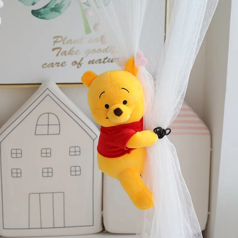 Genuine Winnie the Pooh/Honeypot Plush Curtain Tie Rope Decor Doll Cute Cartoon Stuffed Animal Room office curtain Decor Gift
