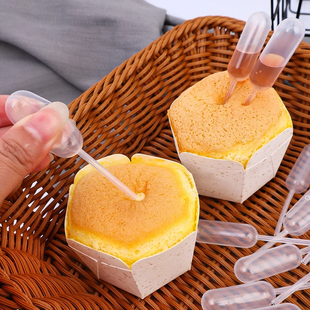 Mini Liquid Squeeze Droppers 4ml Disposable Jam Dropper For Cupcake Sauce Transfer Pipettes Droppers Stuffed Cake Dessert Tools disposable dropper