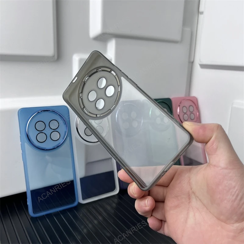 Solid Color Silicone Soft Case with Camera Protection