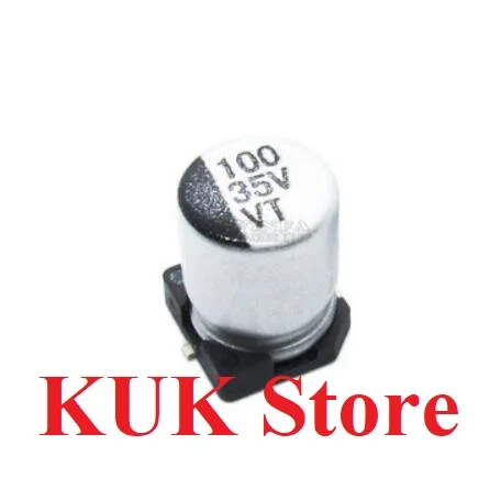 

Original NEW 100UF 35V 8*10 Aluminium Electrolytic Capacitor SMD 100PCS ~ 500PCS