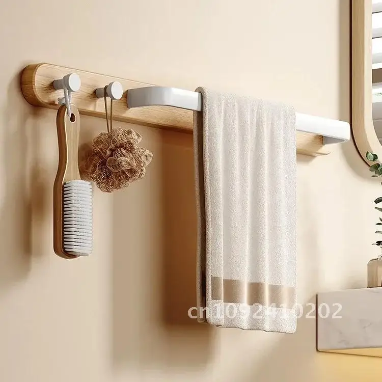 Nordic towel rack with space for bathroom towels hooks bathroom wood accessories aluminum and for solid kitchen towels hooks