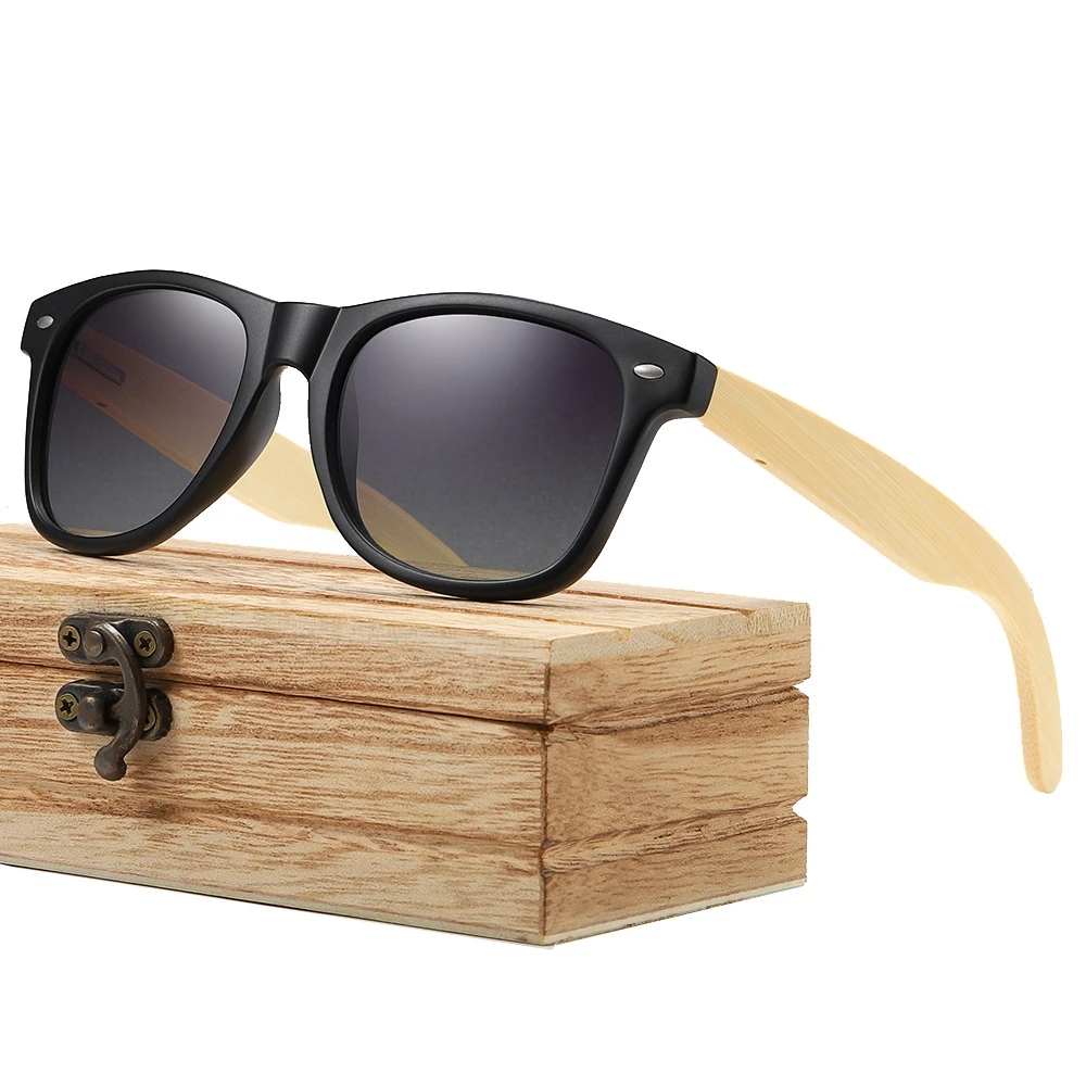 

Environment-Friendly Retro Black Walnut Wood UV400 Polarized Bamboo Sunglasses Men's Fashion Trendy Anti