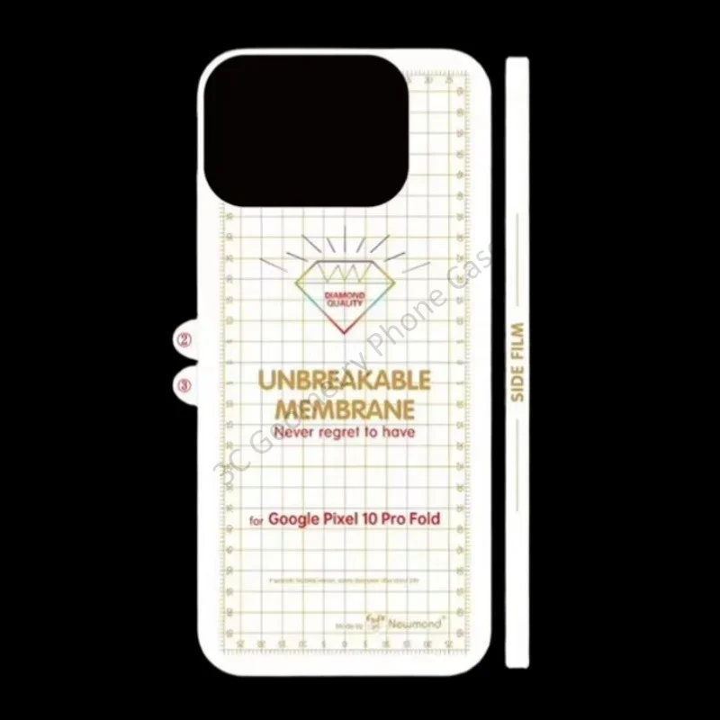 HD Matte Screen Protector, Unbreakable Membrane Soft Hydrogel Film, Front & Inner Hinge Cover