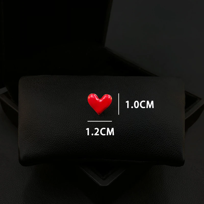 Mini Cute Red Small Love Brooch Women Suit Corsage Skirt Shirt Collar Anti-Exposure Buckle Safety Pin Artifact Jewelry Gift 5560