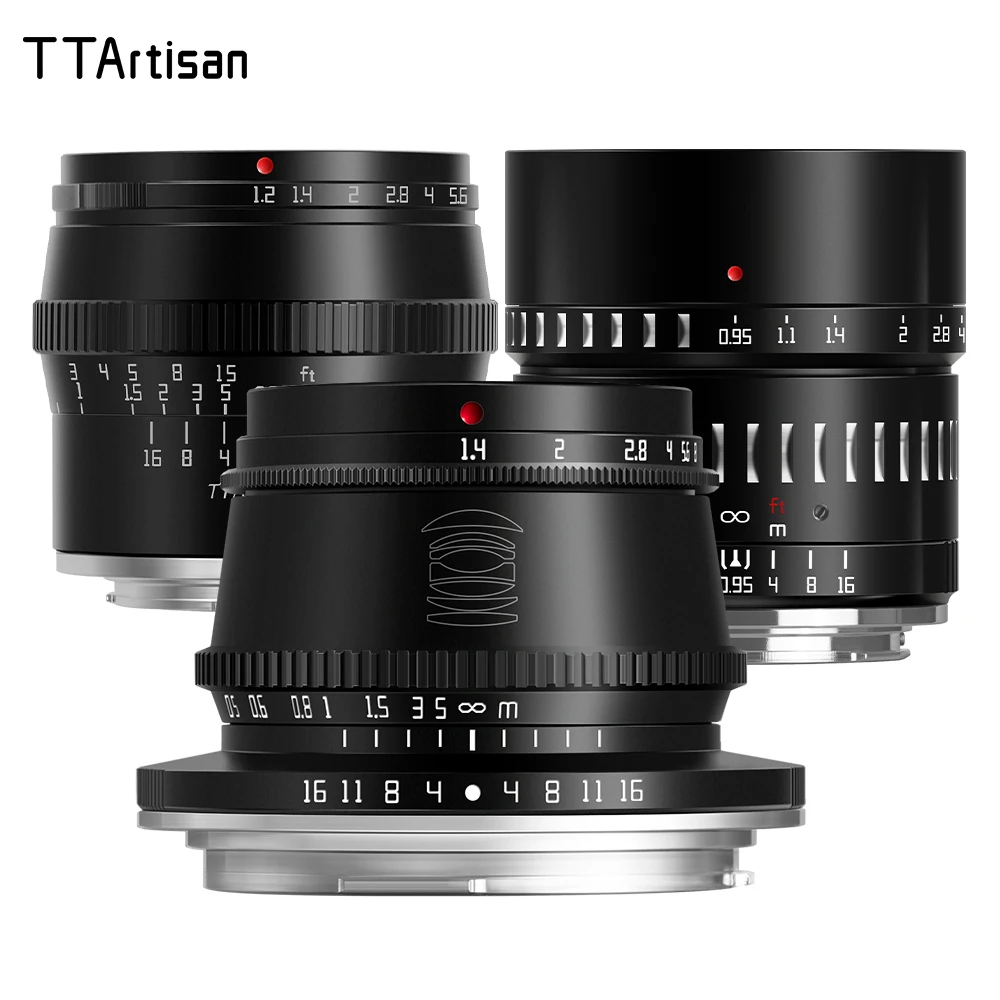 

TTArtisan 35mm f1.4 23mm 17mm 50mm f1.2 f0.95 APS-C Large Aperture Prime Lens for Canon M Mount Camera M1 M3 M6 M100 M50 M2 M6II